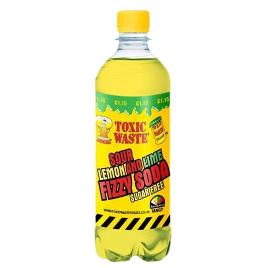 Toxic Waste Sour Lemon and Lime Fizzy Soda - 500ml