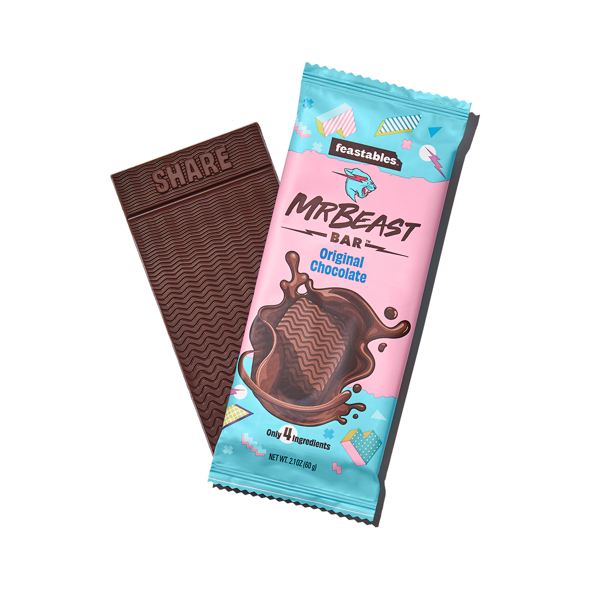 Mr Beast Feastables Original Chocolate Bar - 60g