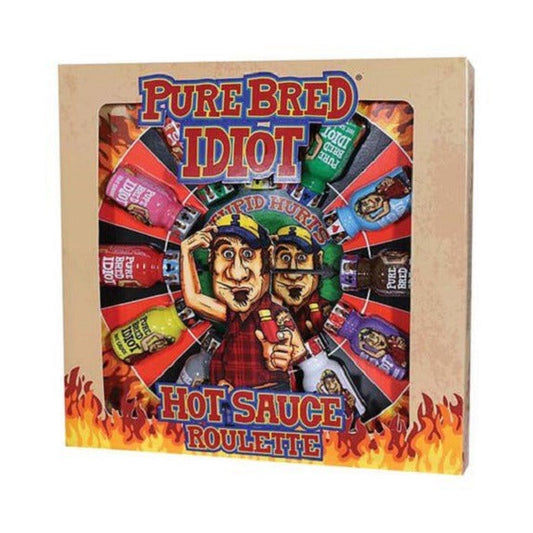 Ass Kickin Pure Bred Idiot Hot Sauce Roulette Game Gift Pack - 200g