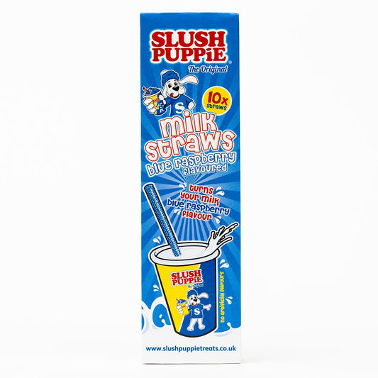 Slush Puppie Milk Straws Blue Raspberry - 10pk