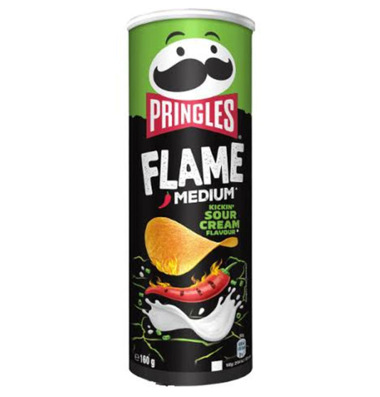 Pringles Flame Kickin Sour Cream Flavour - 160g