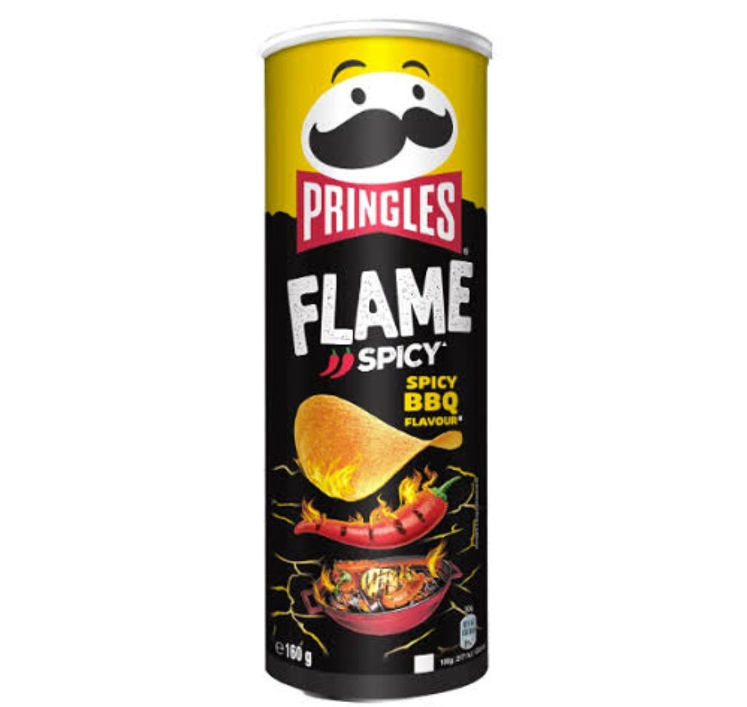 Pringles Flame Spicy Bbq - 160g