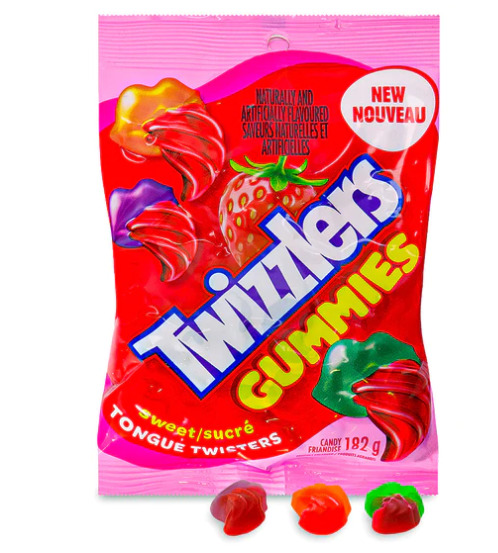 Twizzlers Gummies Sweet Tongue Twister - 182g