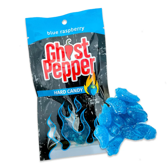 Ghost Pepper Blue Raspberry Hard Candy - 36g