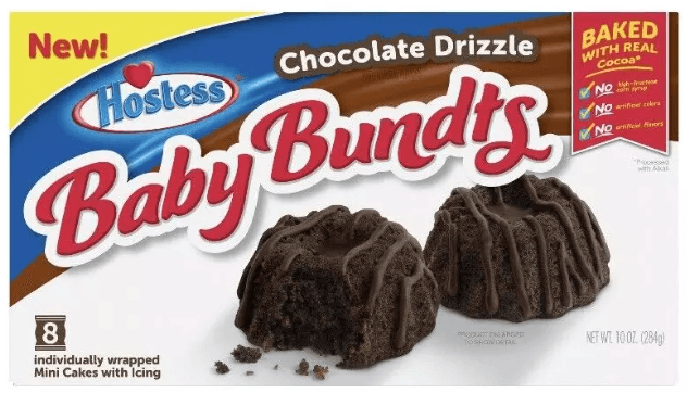 Hostess Baby Bundts Chocolate - 8pk 284g