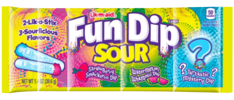 Lik M Aid Fun Dip Sour Candy - 39.6g