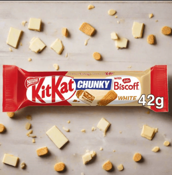 KitKat Chunky Biscoff White - 42g LIMITED EDITION