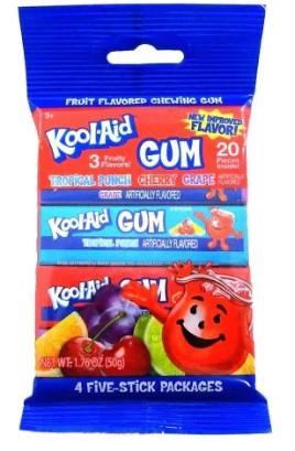 Kool Aid Gum 3 Fruity Flavours - 20pcs