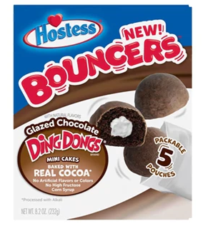 Hostess Bouncers Chocolate Ding Dongs - 232g