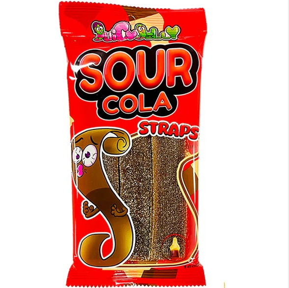 Juicy Jelly Sour Cola Straps - 160g