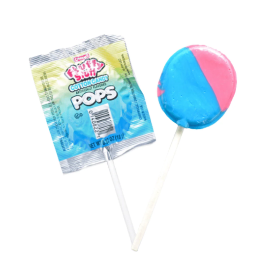 Fluffy Stuff Cotton Candy Lollipop