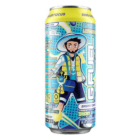 Gfuel Shiny Splash Blueberry Lemonade Flavour Energy Drink - 473ml USA