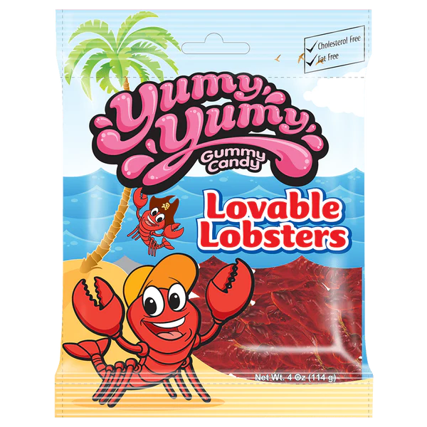 Yumy Yumy Lovable Lobsters Gummy Candy- 114g