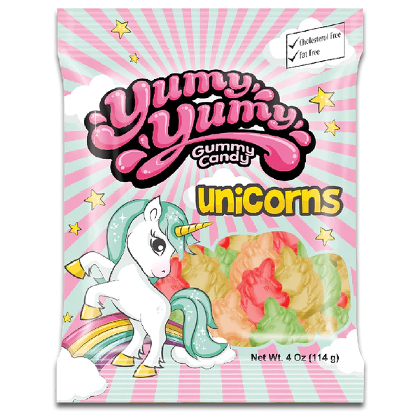 Yumy Yumy Unicorns Gummy Candy- 114g