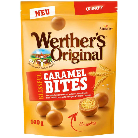 Werthers Blissful Caramel Crunchy Bites - 140g