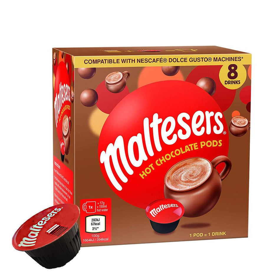 Maltesers Hot Chocolate Drink Pods 8 Pack - 120g