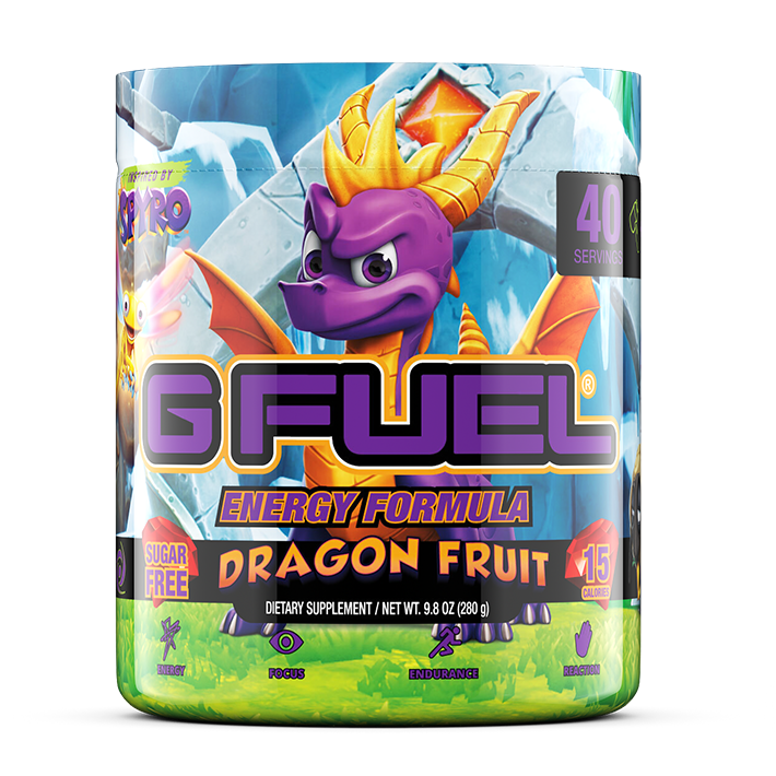 Gfuel Spyros Dragon Fruit Flavour Energy Formula Tub - 280g USA
