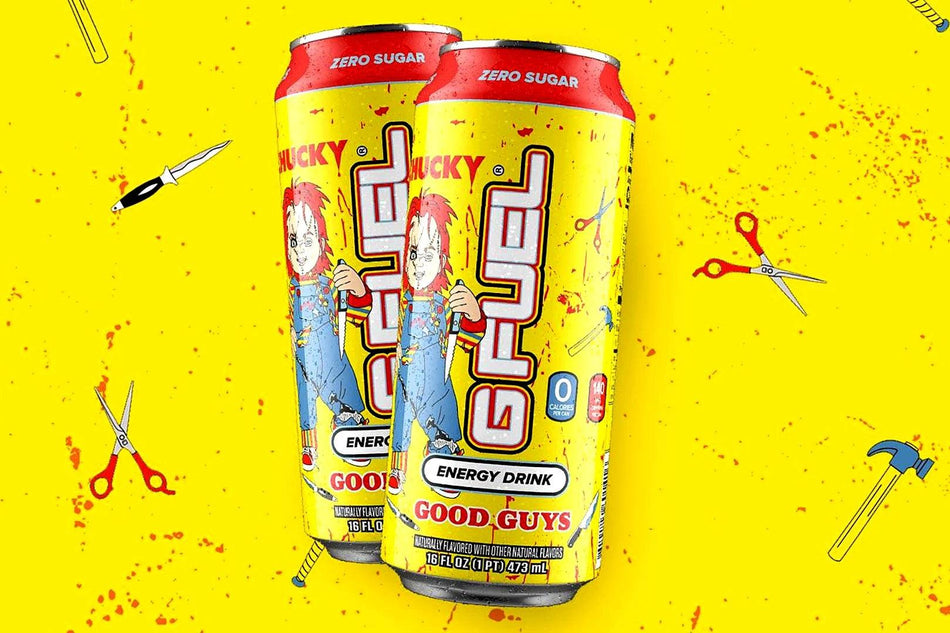 Gfuel Chucky Good Guys Energy Drink - 473ml USA (HORROR EDITION LIMITED STOCK)