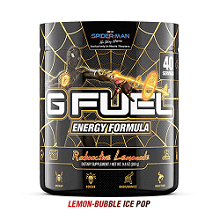 Gfuel Spider Man Radioactive Lemonade Lemon Bubble Ice Pop Flavour Energy Formula Tub - 280g USA