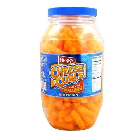 Herrs Cheese Curls Barrels - 340g