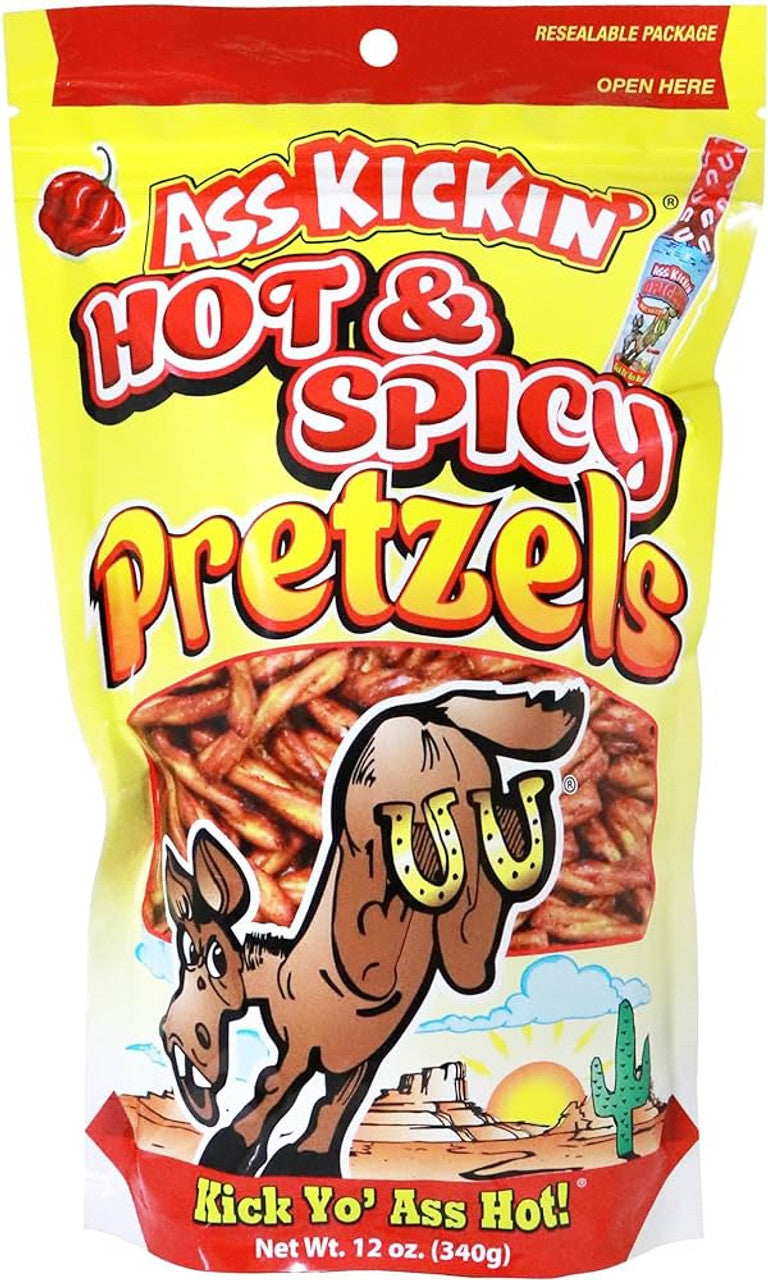 Ass Kickin Pretzels Hot & Spicy - 340g