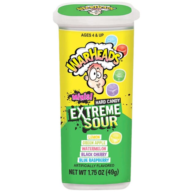 Warheads Extreme Sour Minis Hard Candy - 49g