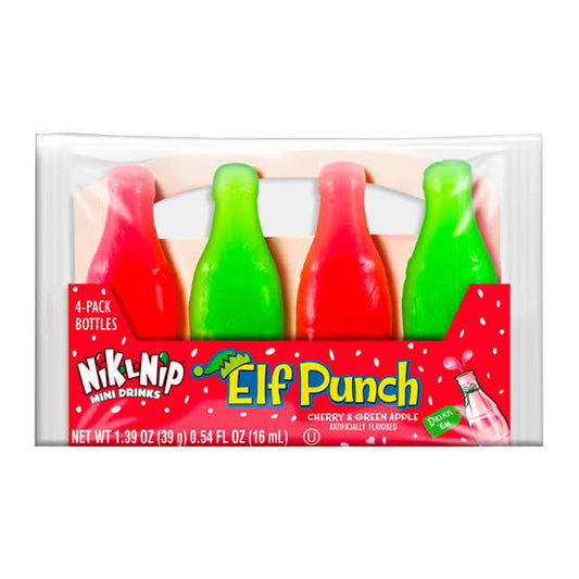 Nik L Nip Elf Punch Wax Bottles - 4pack
