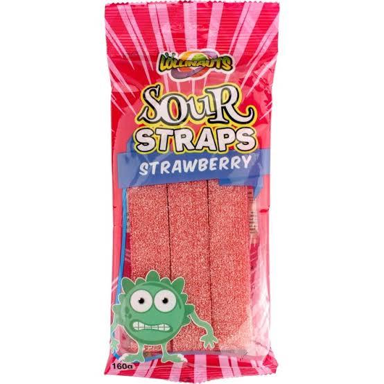 Lollinauts Sour Straps Strawberry - 160g