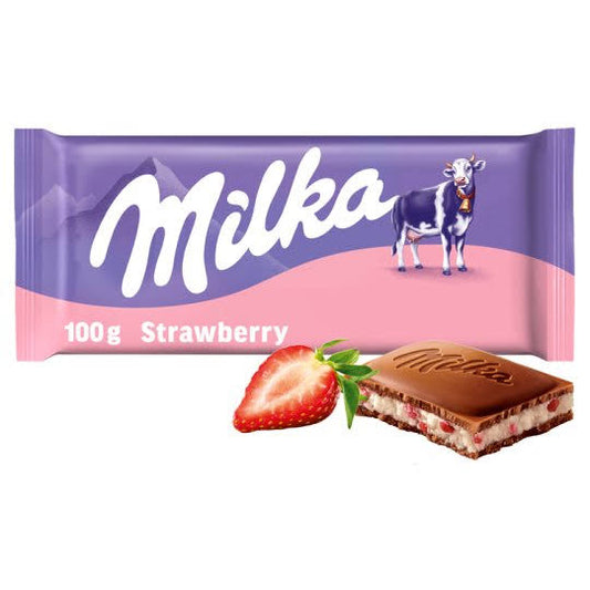 Milka Strawberry Block - 100g
