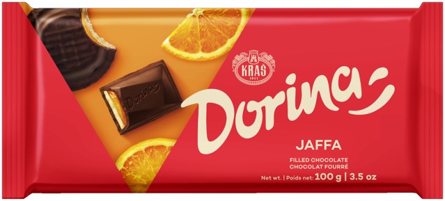Kras Dorina Jaffa Milk Chocolate - 100g