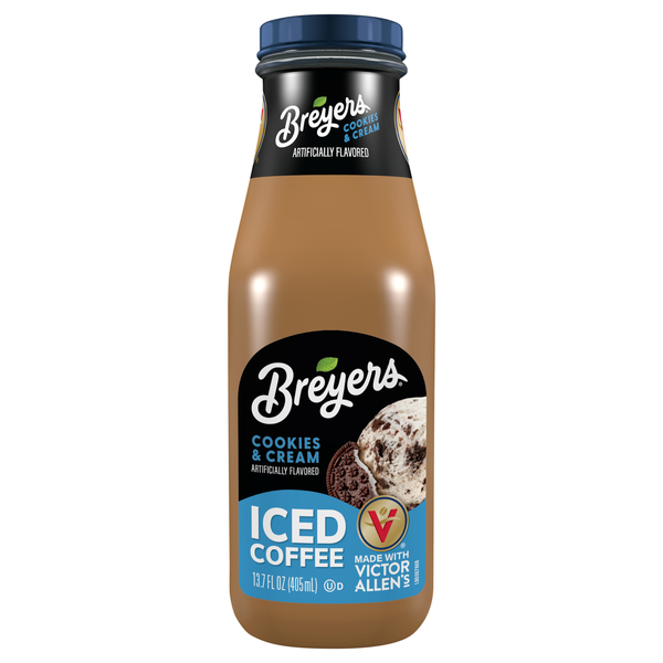 Breyers Cookies & Cream Iced Coffee Glass Bottle - 405ml
