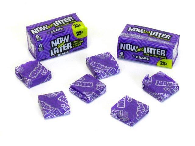 Now & Later Grape 6 Piece - 26g