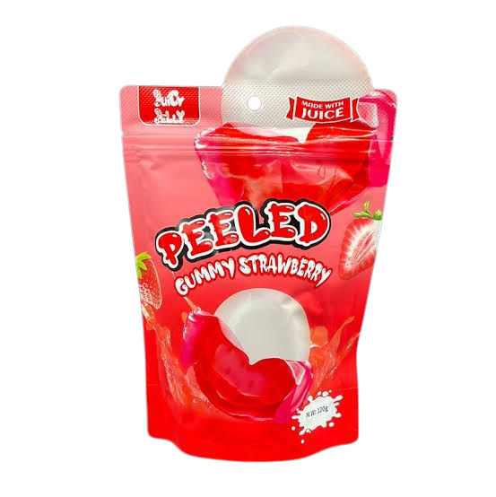Juicy Jelly Peeled Gummy Strawberry - 120g