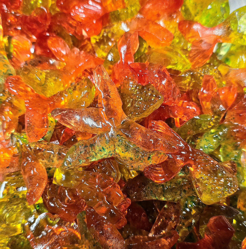 2D Neon Sea Creature Gummy Candy With Filling - 100g