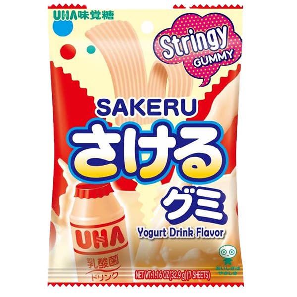 Japanese Sakeru Stringy Gummy Yoghurt Drink Flavour - 32g