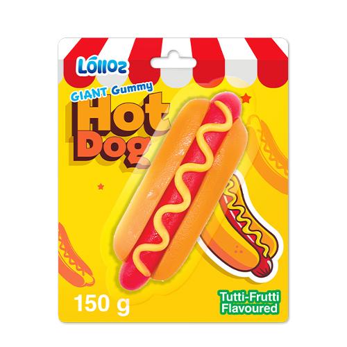 Lolloz Giant Gummy Hot Dog - 150g