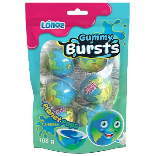 Lolloz Gummy Bursts Planet Pops - 108g