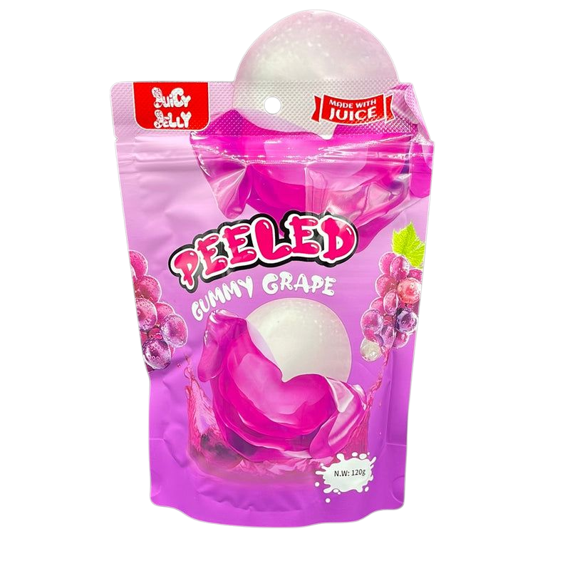 Juicy Jelly Peeled Gummy Grape - 120g