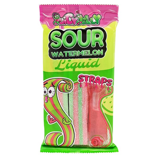 Juicy Jelly Liquid Sour Straps Watermelon - 160g