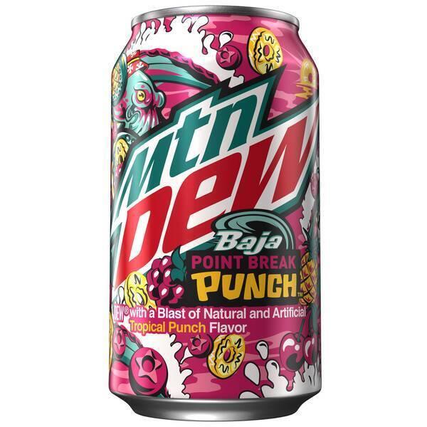 Mountain Dew Baja Point Break Punch - 355ml