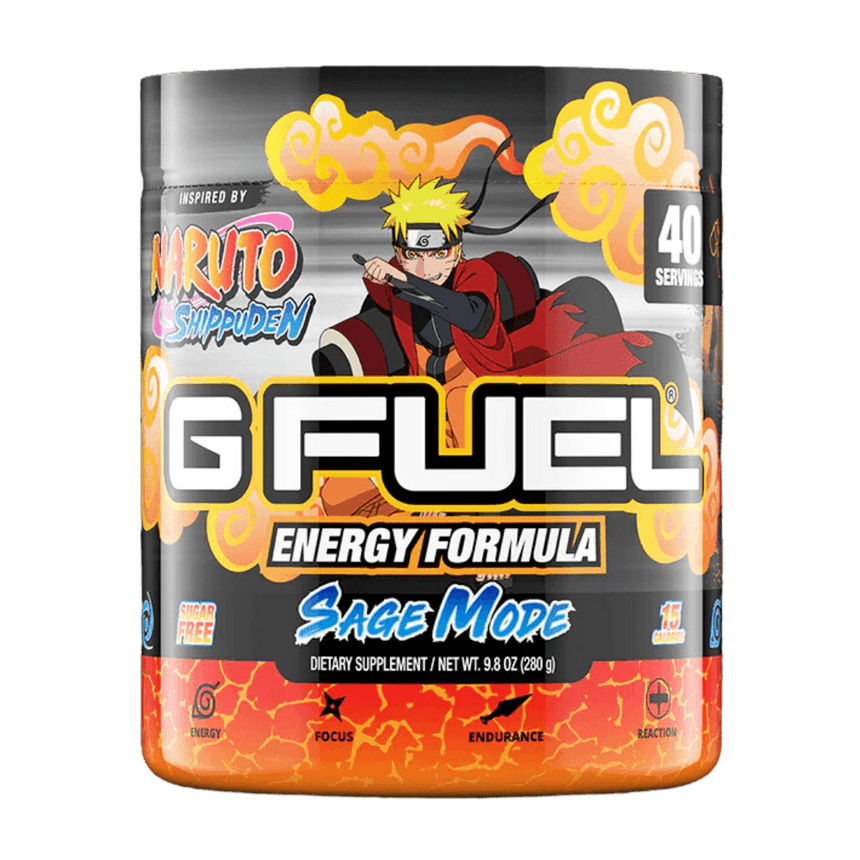 Gfuel Naruto Sage Mode Flavour Energy Formula Tub - 280g USA