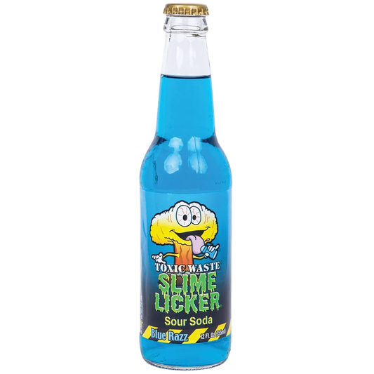 Toxic Waste Slime Licker Blue Razz Sour Soda - 355ml