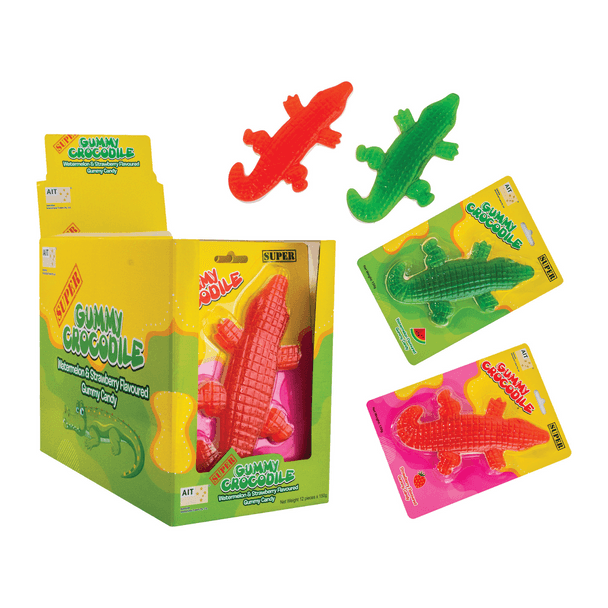 Super Gummy Crocodile - 150g Assorted Flavour