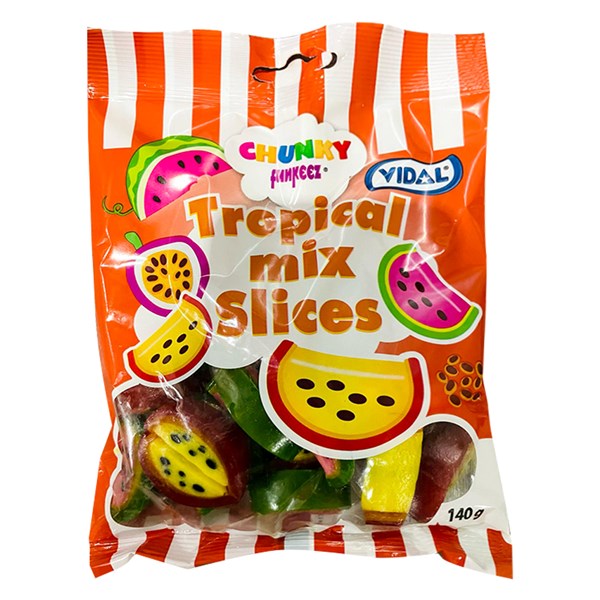 Vidal Chunky Tropical Mix Slices - 140g