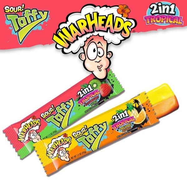 Warheads Sour Taffy 2 in 1 Tropical - 42g 1pc