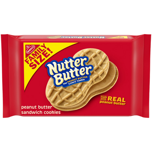 Nutter Butter Peanut Butter Sandwich Cookies - 453g FAMILY SIZE