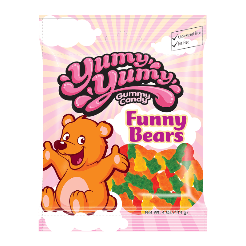 Yumy Yumy Gummy Candy Funny Bears - 114g