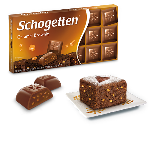 Schogetten Caramel Brownie Chocolate - 100g