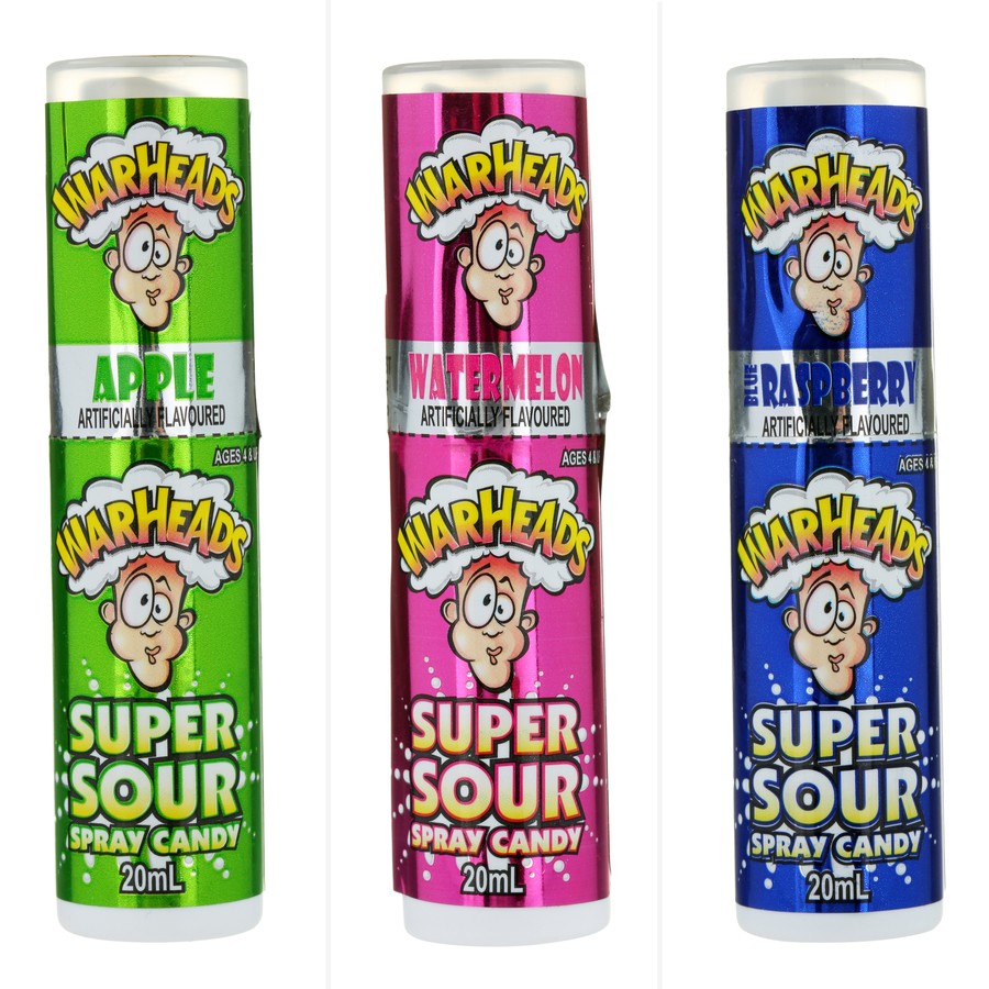 Warheads Super Sour Candy Spray ASSORTED