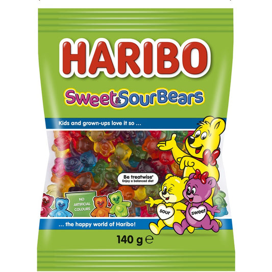Haribo Sweet & Sour Bears - 140g